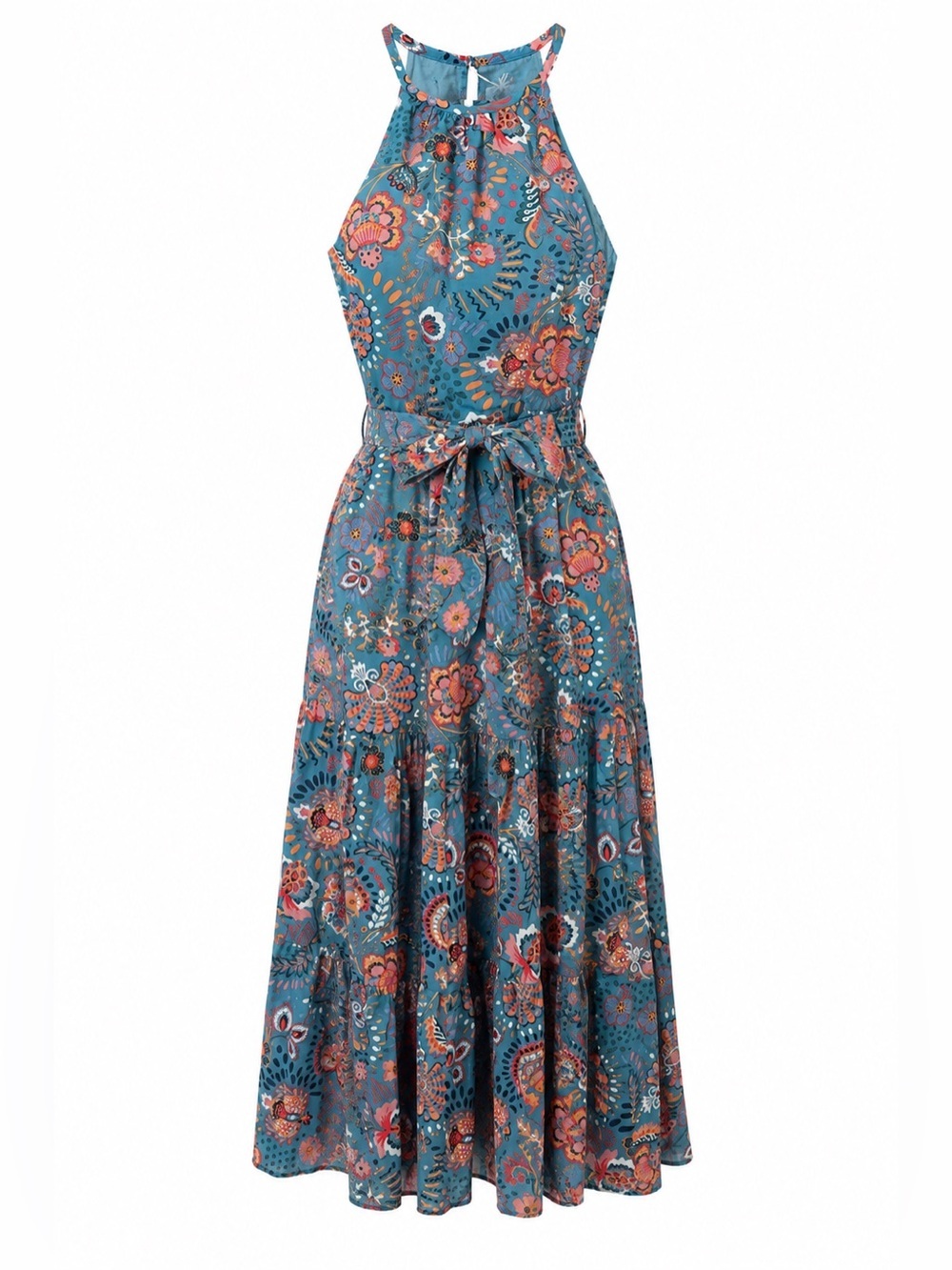 Boden NWT paisley halter midi dress, size 8